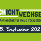 Terminankündigung für den Aktionstag Schichtwechsel am 25. September 2025.