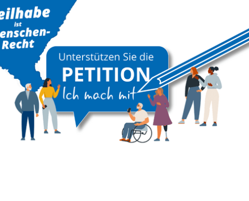 Die Anzeige der Lebenshilfe macht auf eine Petition aufmerksmam.