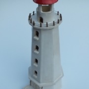 der Leuchtturm von Hiddensee als Keramikmodell