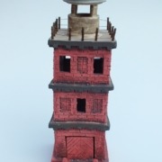 der Leuchtturm vom Kap Arkona als Keramikmodell