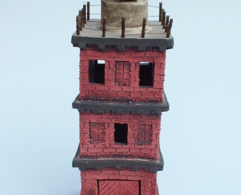 der Leuchtturm vom Kap Arkona als Keramikmodell