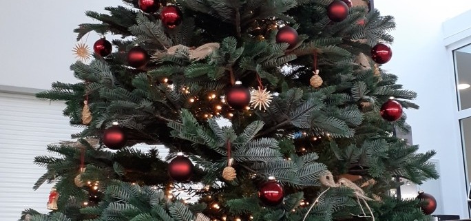 Weihnachtsbaum in der Hauptwerkstatt